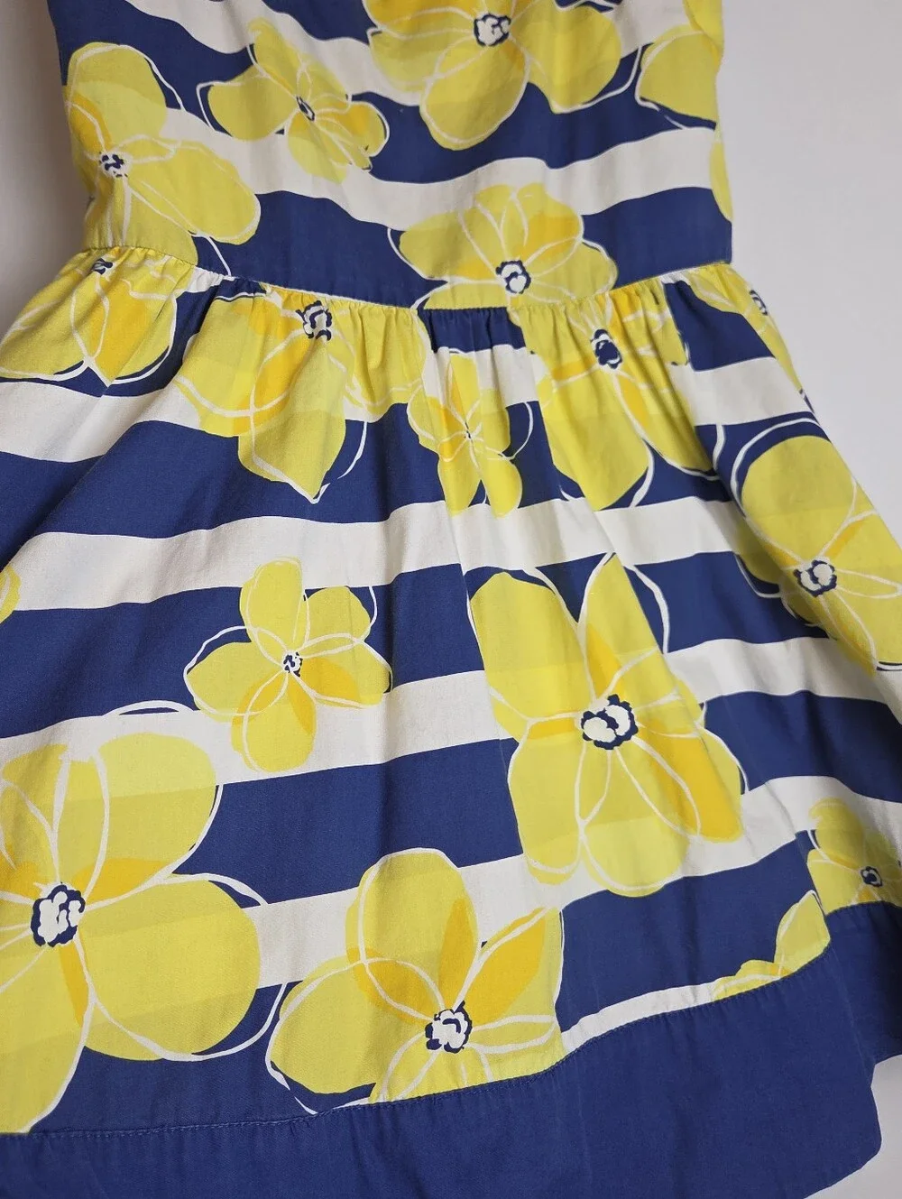Gymboree Pocket Full Of Sunshine Striped Floral Cotton Dress 8